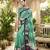 Multicolor Abstract Print Cotton  Saree With Blouse