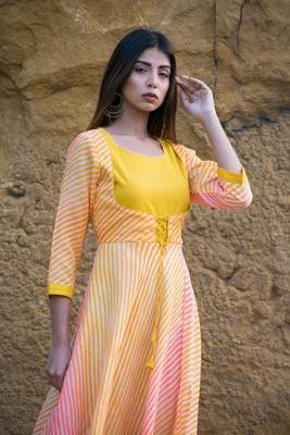 Lehriya Rajputi Style Gown 5