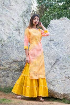Lehriya Kurta with sharara 3