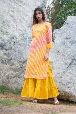 Lehriya Kurta with sharara 4