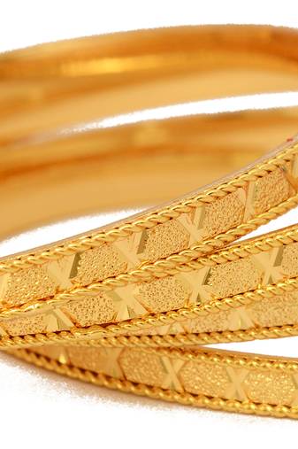 Gold bangles #591