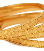 Gold bangles #591
