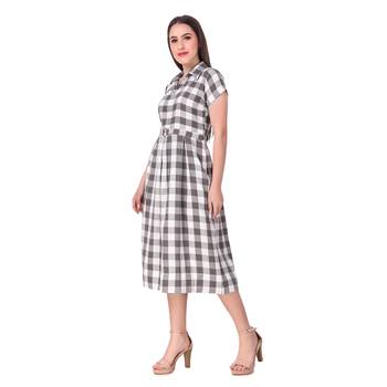 Black printed cotton kurti 3