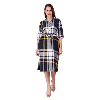 Black printed cotton kurti 1