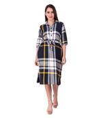 Black printed cotton kurti