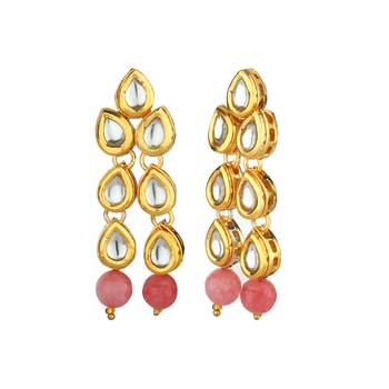Pink Multilayered  Kundan Necklace Sets 2
