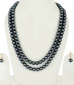 2 Layered Grey Pearl Necklace Sets