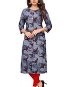Multicolor printed rayon kurti