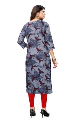 Multicolor printed rayon kurti 3