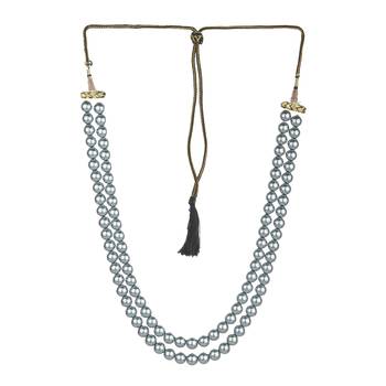 2  Layered Grey Pearl Necklace Sets 2