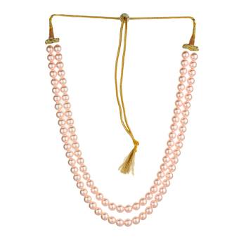 2  Layered Pink Pearl Necklace Sets 1