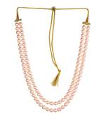 2  Layered Pink Pearl Necklace Sets