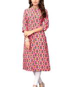 Multicolor printed cotton kurti