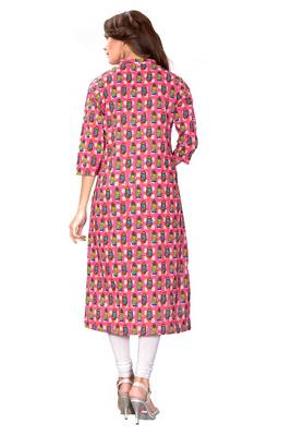 Multicolor printed cotton kurti 2