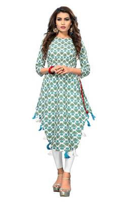 Multicolor printed cotton kurti 1