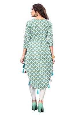 Multicolor printed cotton kurti 2