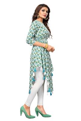 Multicolor printed cotton kurti 3