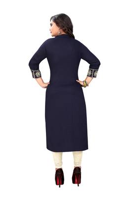 Maroon embroidered rayon kurti 4