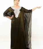 Black embroidered georgette islamic kaftans