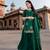 green embroidered Rayon stitched salwar with dupatta