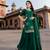 green embroidered Rayon stitched salwar with dupatta