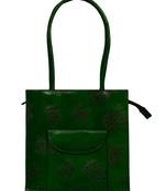 Shantiniketan Green Color Handcrafted Boho Hippie Gypsy Genuine Womens Handbag