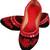 Rudra red pu leather traditional mojari for girl's & women's footwear