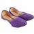 Rudra purple pu leather traditional mojari for girl's & women's footwear