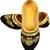 Rudra yellow pu leather traditional mojari for girl's & women's footwear