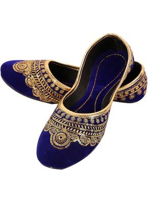 Rudra multicolor pu leather traditional mojari for girl's & women's footwear 1