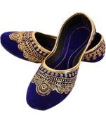 Rudra multicolor pu leather traditional mojari for girl's & women's footwear