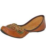 Rudra multicolor pu leather traditional mojari for girl's & women's footwear