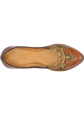 Rudra multicolor pu leather traditional mojari for girl's & women's footwear 2