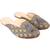 Rudra grey pu leather traditional mojari for girl's & women's footwear