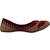 Rudra red pu leather traditional mojari for girl's & women's footwear