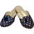 Rudra blue pu leather traditional mojari for girl's & women's footwear