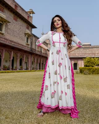 Gul Hanblock Lehriya Suit Set 2
