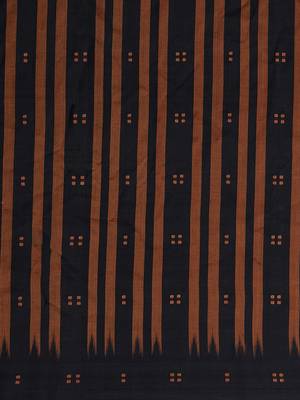 brown hand woven cotton saree 3