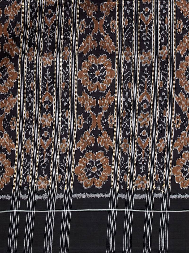 grey hand woven cotton saree