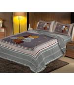 Rudra Jaipuri Prints 100% Cotton Comfort  Double Bedsheets with 2 Pillow Cover