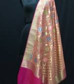 multicolor woven katan Silk dupattas