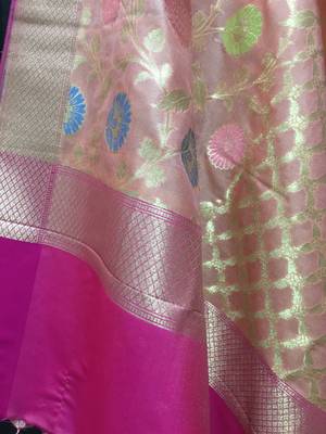 multicolor woven katan Silk dupattas 3