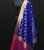multicolor woven katan Silk dupattas