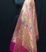 multicolor woven katan Silk dupattas