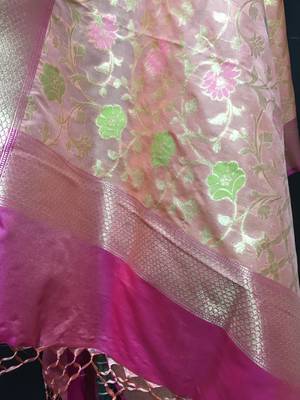 multicolor woven katan Silk dupattas 3