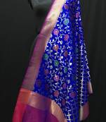 multicolor woven katan Silk dupattas