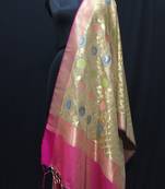 multicolor woven katan Silk dupattas