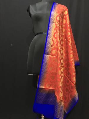 multicolor woven katan Silk dupattas 1