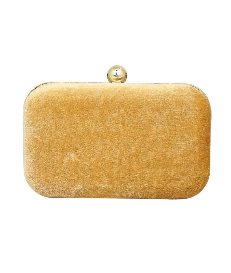 MaFs Women's Sequence Box Clutch for Wedding and Parties, Gold