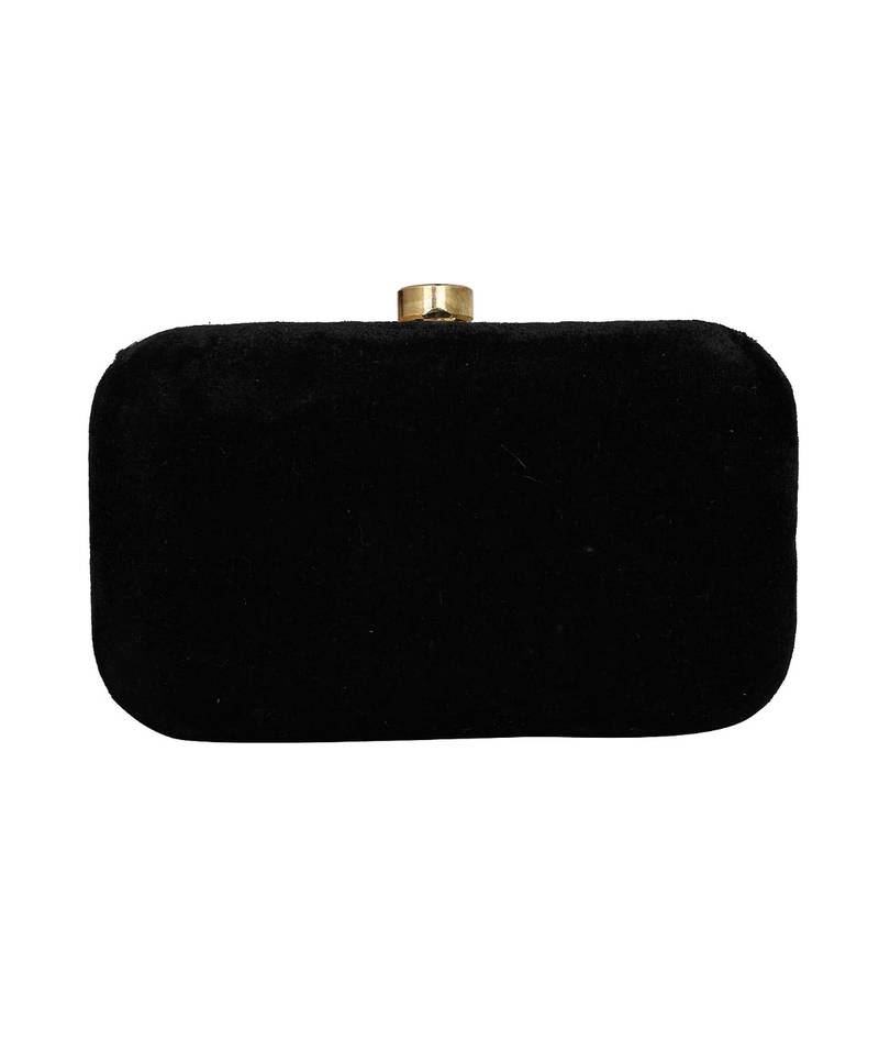 MaFs Women's Sequence Box Clutch for Wedding and Parties, Black